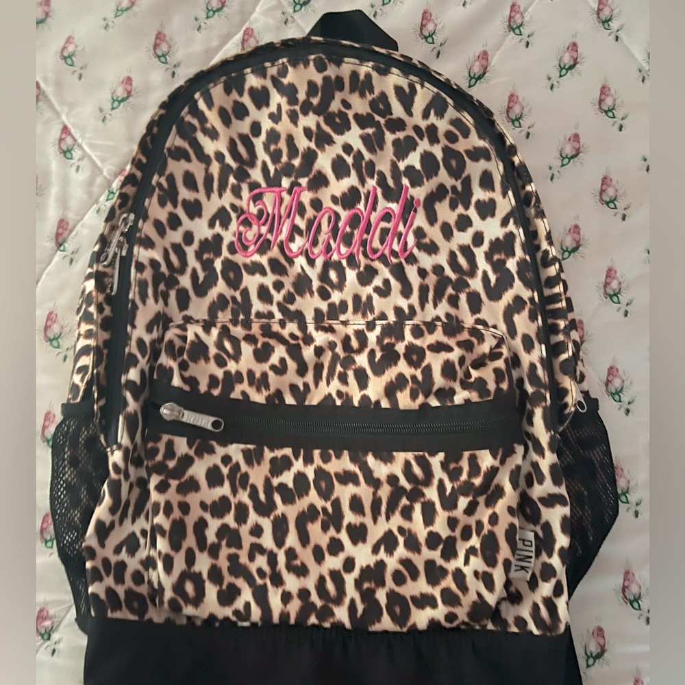 Backpack, cheetah print, Victoria secret PINK! - Picture 5 of 5